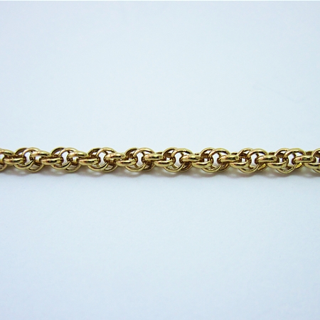 Small Cable - 18kt Layered Chain - Click Image to Close